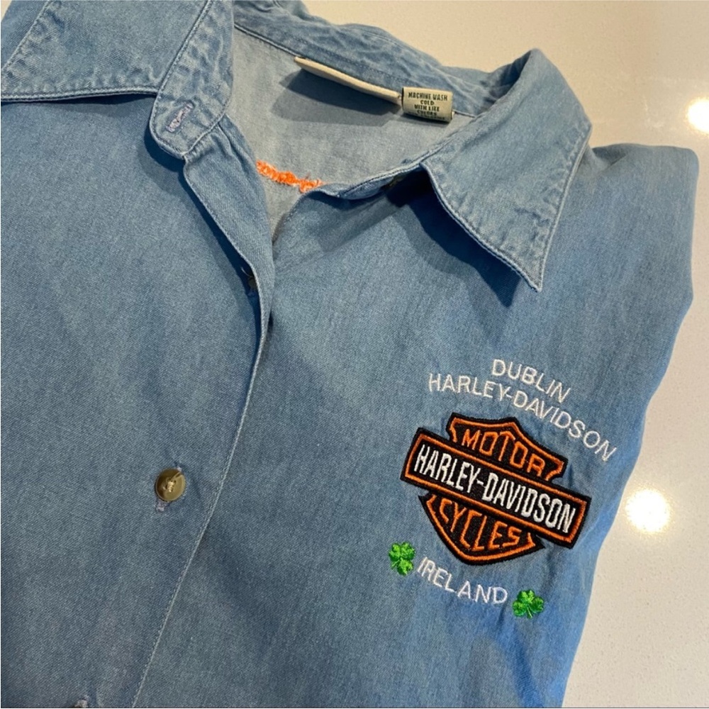 Harley Davidson Dublin Chambray Button Down